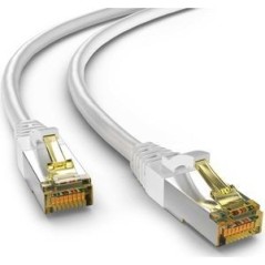 Goobay CAT 6a S/FTP CU 1m White - Fast, Reliable Networking Cable for High-Speed Connections
